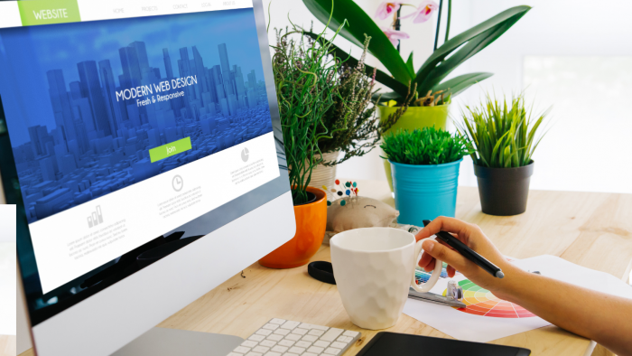 website landing page