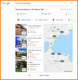 Google Hotel Finder v2 Google Hotel Finder BIG4 St Helens